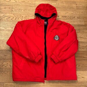 Vintage Ohio State Buckeyes University Winter Fleece Lined Jacket Coat Mens XXL